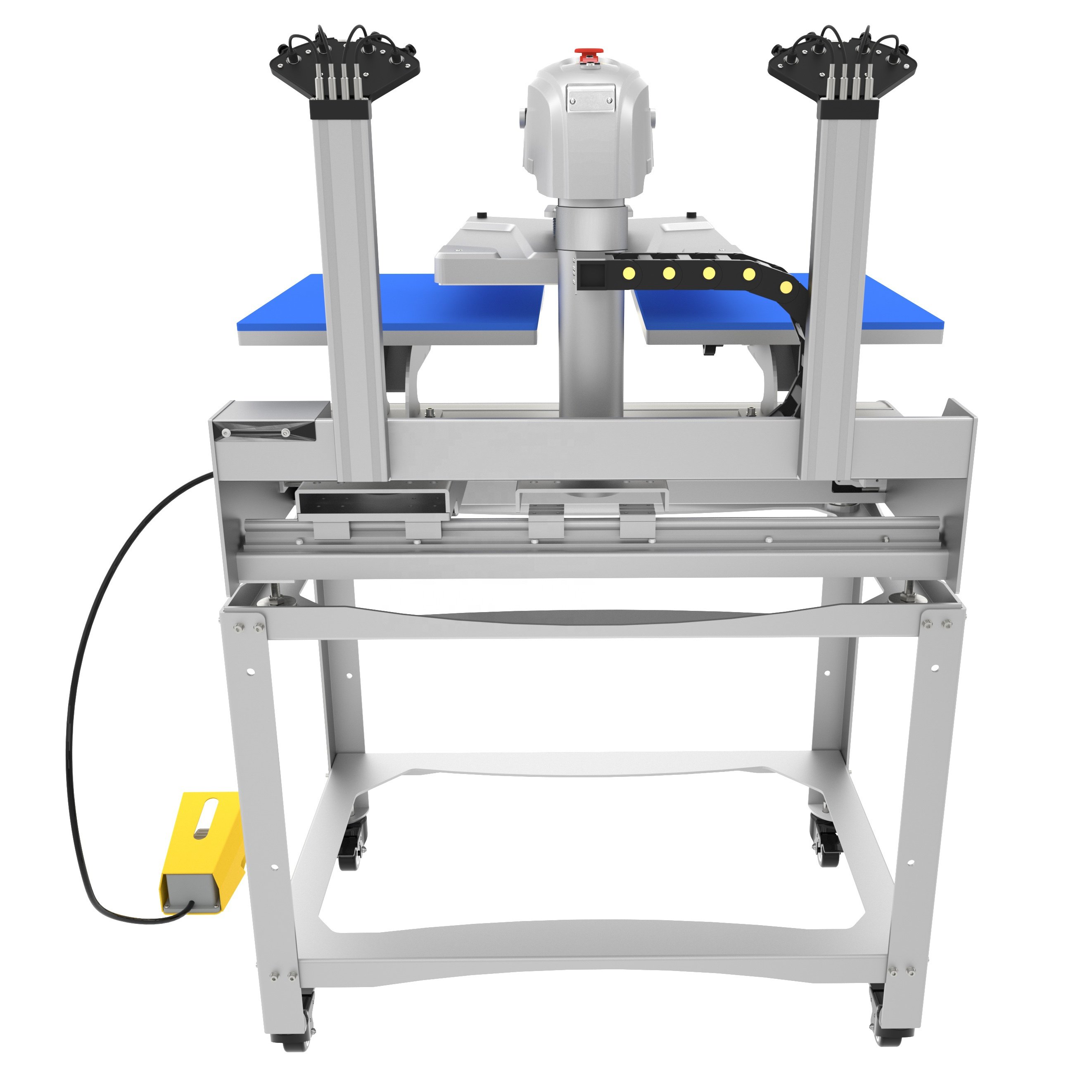 Electric Powered Automatic 16x20 Cloth logo Heat Transfer Printing t shirt Machine Alignment Laser Heatpress