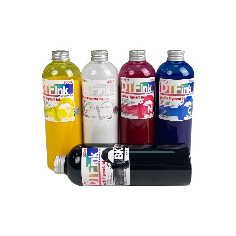 CUYI DTF ink 500ml Wholesale Price white ink Direct to Film PET white ink heat transfer for L800 xp600 3200