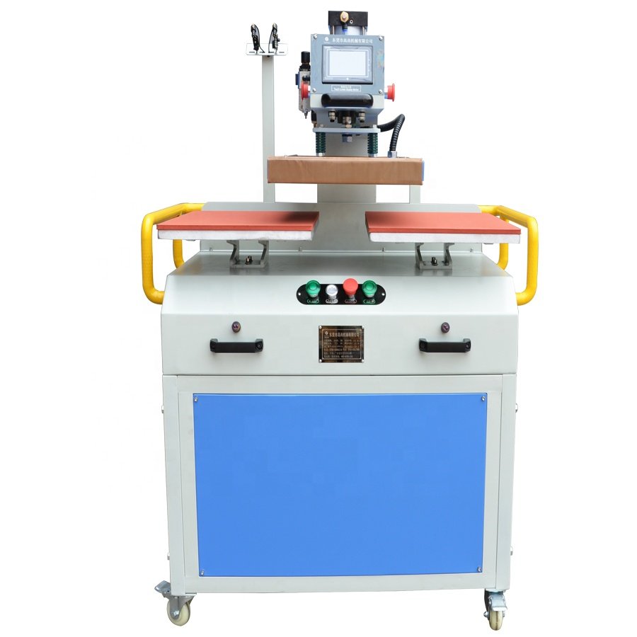 pneumatic automatic sublimation heat press double head 40x60 heat press transfer machine for label flatbed t shirt vinyl