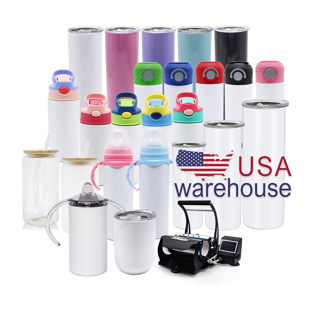 USA Warehouse Custom Color Logo 20 oz sublimation Printing machine price tumbler mug heat press machine