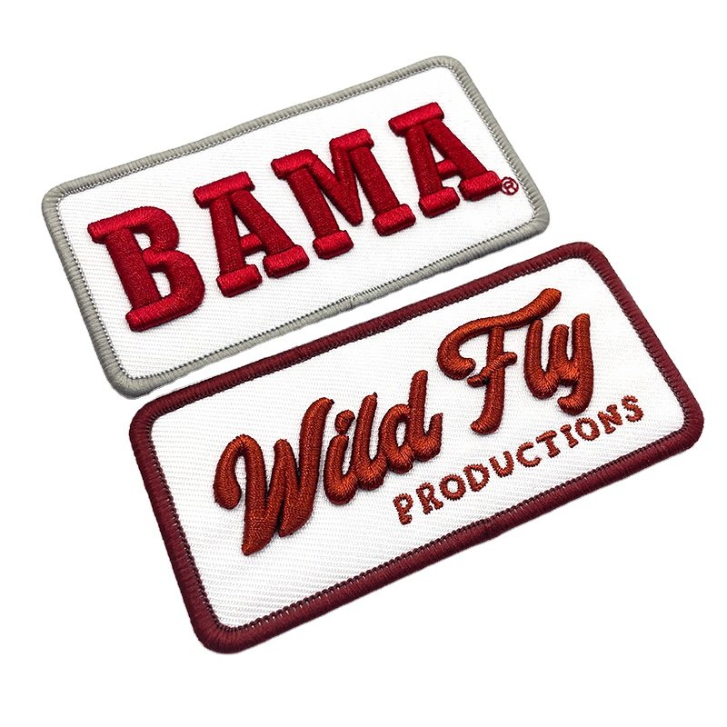 Heat Press Iron On Embroidery Patches Custom 100% Embroidered Logo Patches Heat Transfer Patches Custom Embroidery