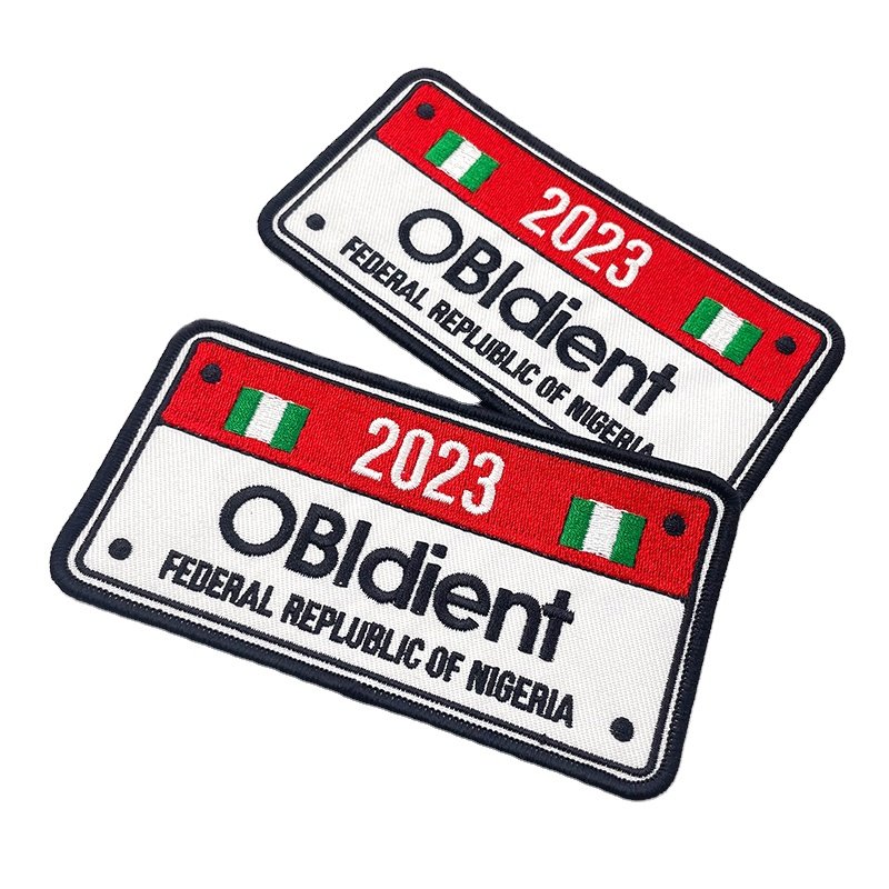 Heat Press Iron On Embroidery Patches Custom 100% Embroidered Logo Patches Heat Transfer Patches Custom Embroidery