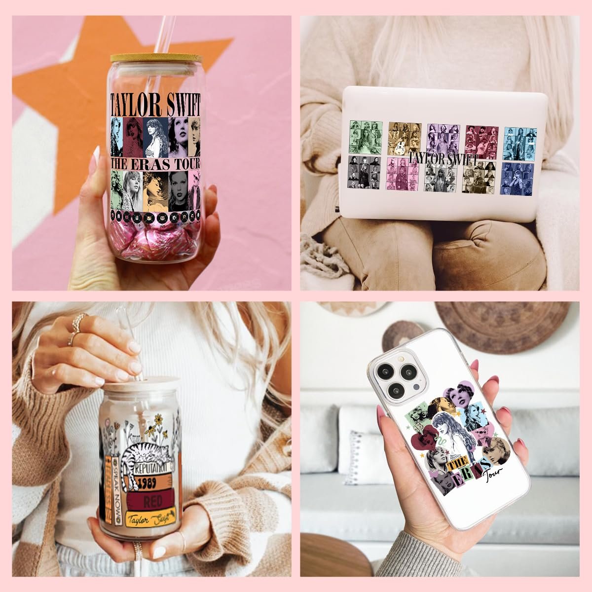 Custom Size Waterproof Cartoon Cup Wraps Decals UV DTF Transfer Printing Stickers for Tumbler Glasses PET Material Heat Transfer