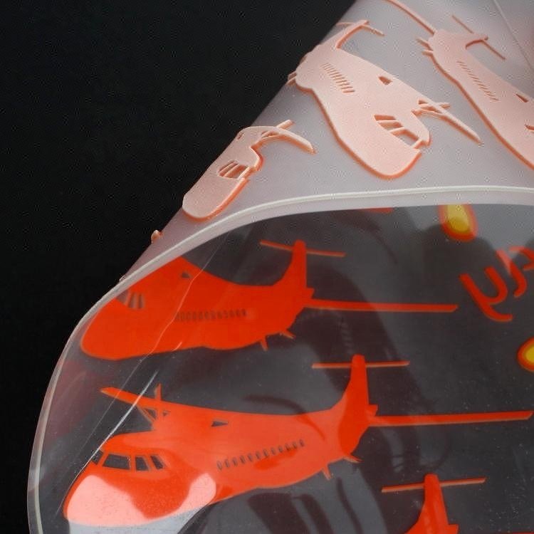 High Density Iron on Printed Custom 3D Logo Silicone Heat Transfer Printing for Raised Rubber Label