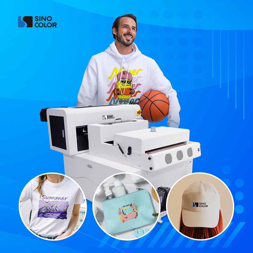 All fabric 40 / 60 / 80cm best DTF i3200 i1600 print heads garment dtf machine printer for heat transfer printing printer