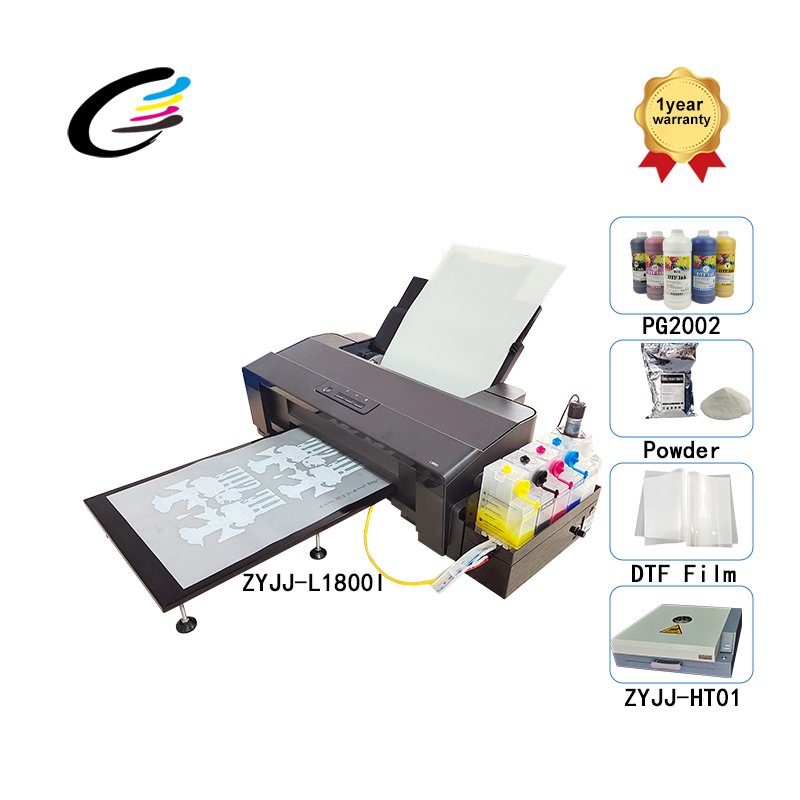 Fcolor 2023 New Cheap Inkjet PET Film DTF A3+ A3 A4 Sheet Printer Machine L1800 Print Head