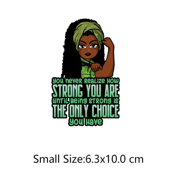Hot Sale Letter Black Girl Heat Transfer Sticker Dtf Transfers Designs Ready To Press For T-Shirt