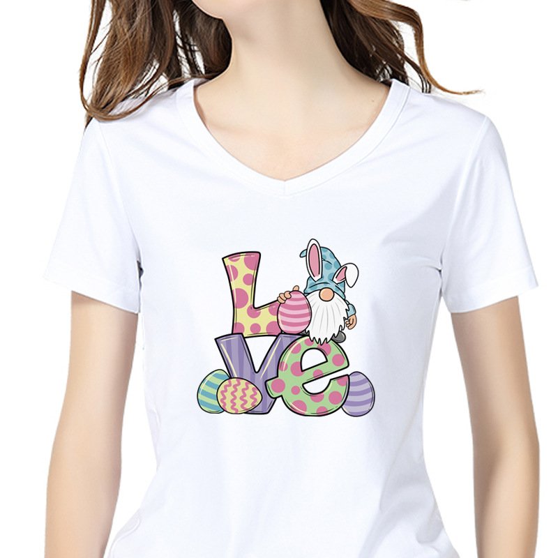 Caadhy New Release Colorful Peace Love Easter Hot Saling Screen Print Transfer Easter Heat Transfer Printing For Garment