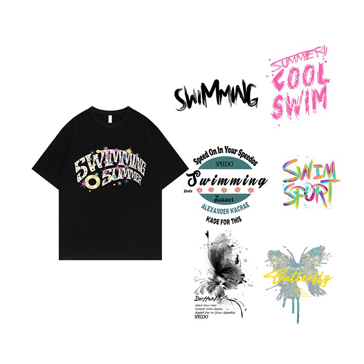 Wholesale Custom Heat Transfer Printing Custom Logo Iron On Transfers Heat Press Sticker For Clothes Christmas