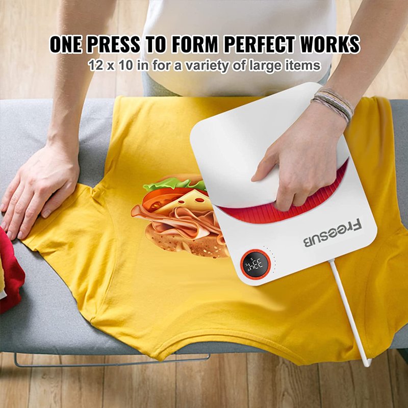 Freesub sublimation machine portable 12 X 10 heat press machine small size hobby T-shirt printing machine