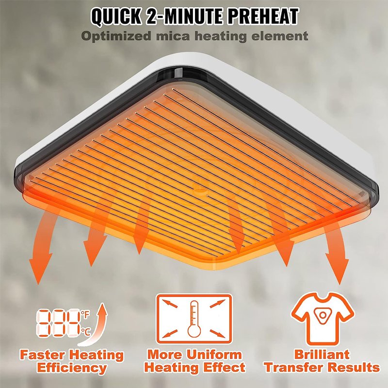 Freesub sublimation machine portable 12 X 10 heat press machine small size hobby T-shirt printing machine