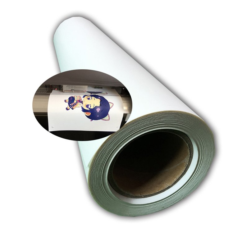 Yanyan White Printable Transfer Printing Roll Paper Pu Eco solvent heat transfer Vinyl for Textile