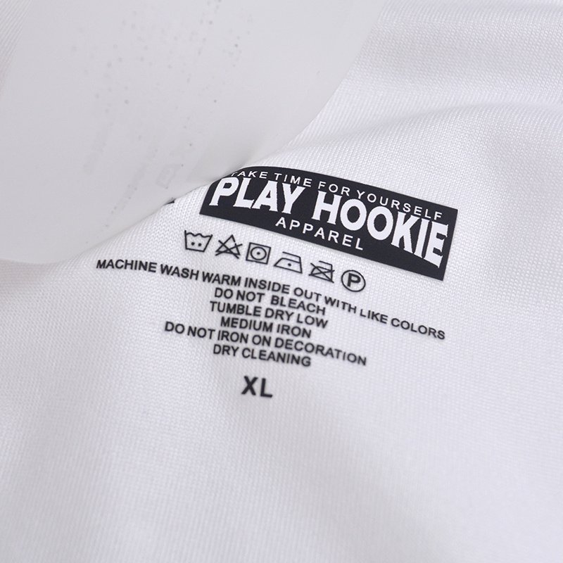 Custom Brand Clothes Clothing Tag Heat Press Transfer Sticker Neck Size Printing Logo Iron Garment Clothing Label etiquetas ropa