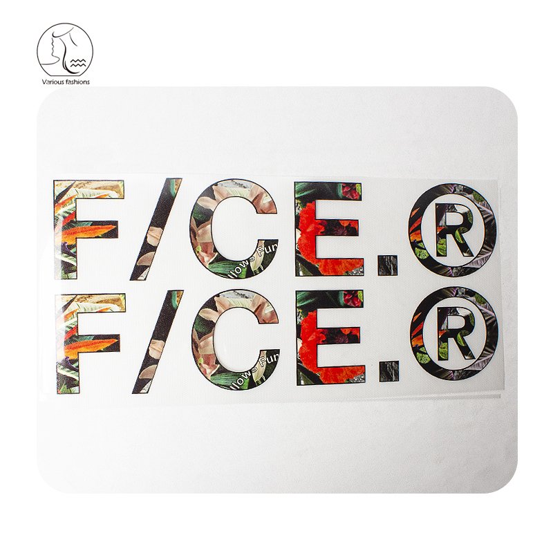 Yunshang 2021 Custom Reflective Logo Iron on Plastisol Heat Transfer Sticker Wholesale Reflective Heat Transfer Label for T-shir