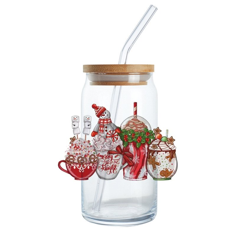 Customized DTF Heat Transfer Stickers UV and Offset Printing Techniques for Bags Plastic PET Mugs Tumblers Garments