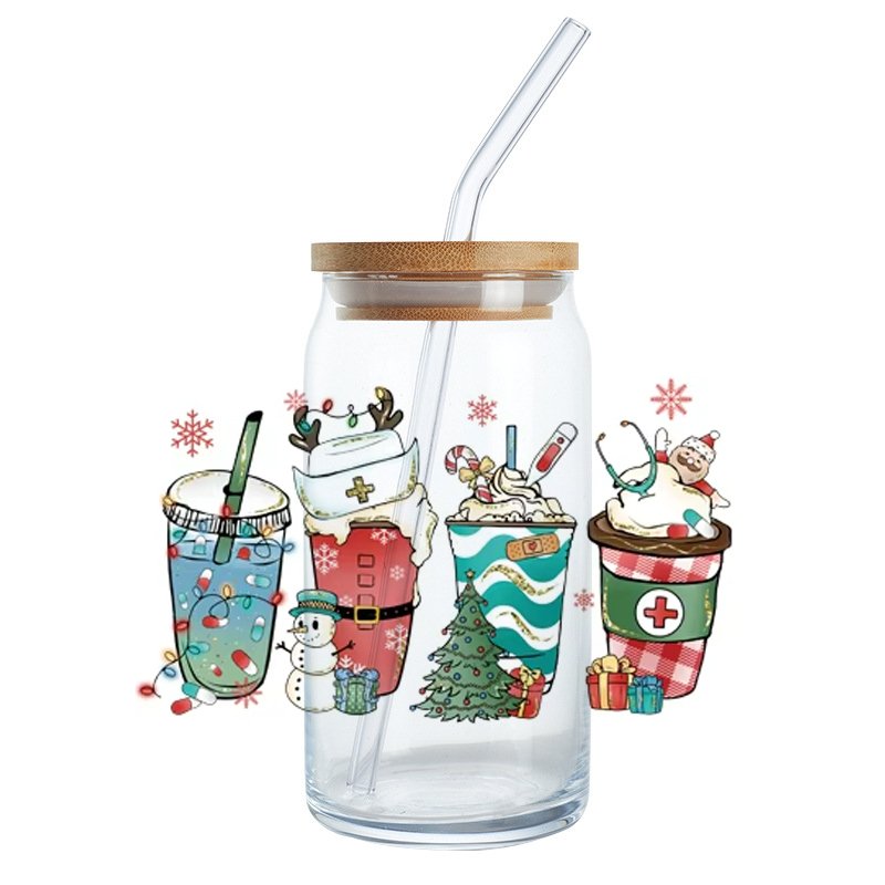 Customized DTF Heat Transfer Stickers UV and Offset Printing Techniques for Bags Plastic PET Mugs Tumblers Garments