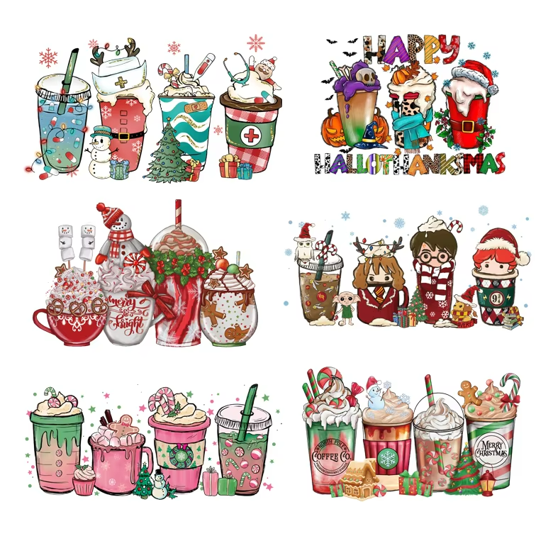 Customized DTF Heat Transfer Stickers UV and Offset Printing Techniques for Bags Plastic PET Mugs Tumblers Garments