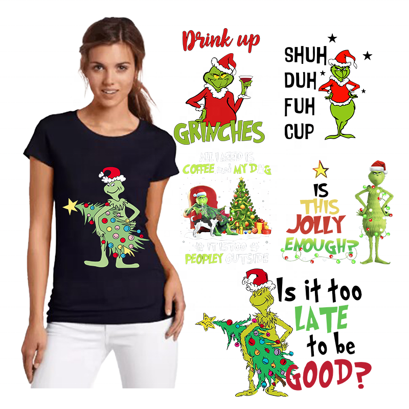 Wholesale Screen Iron On Printable Plastisol Designs Press Sticker Logo Transfer Printing For T-Shirts