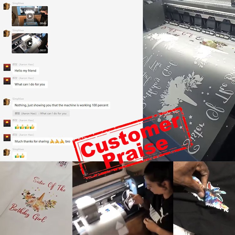 A3 DTF inkjet printer set heat transfer t-shirt printing machine direct to film printer with XP600 print head