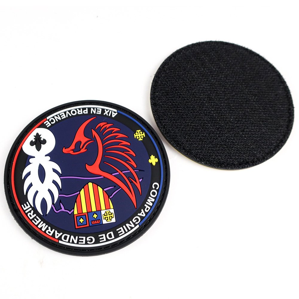 Custom personalized iron on pvc logo soft rubber patch applique silicone heat transfer patches hat badges for clothing