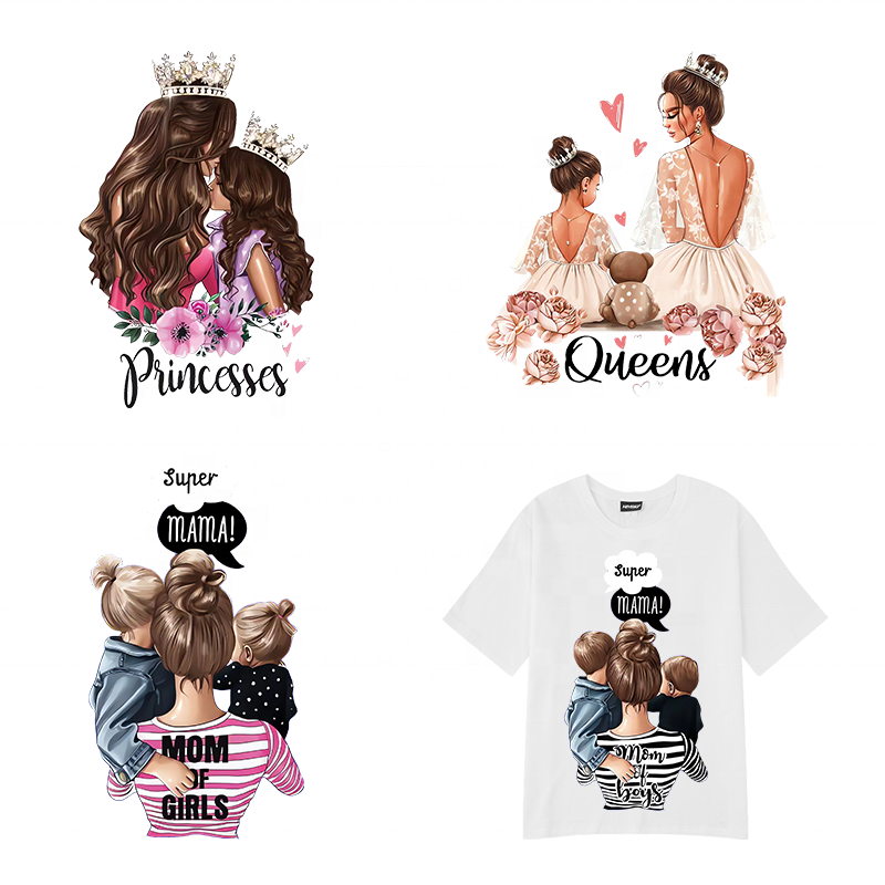 Customized transfer sticker logo pattern dtf transfers designs ready to press heat transfers for t-shirts