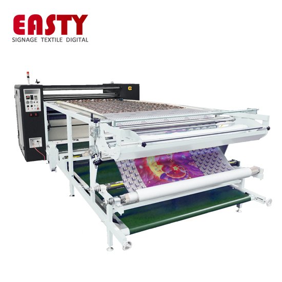 Easty Eurotec Tee Shirt Sportswear Large Rotary Calender Oil Heat Transfer Press Machine