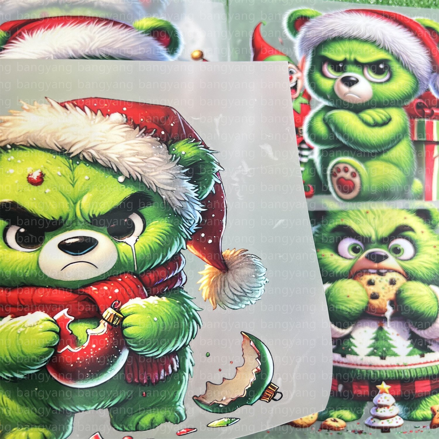 Good quality factory Christmas design print plastisol heat transfer dtf printing Screen Prints Heat Transfer