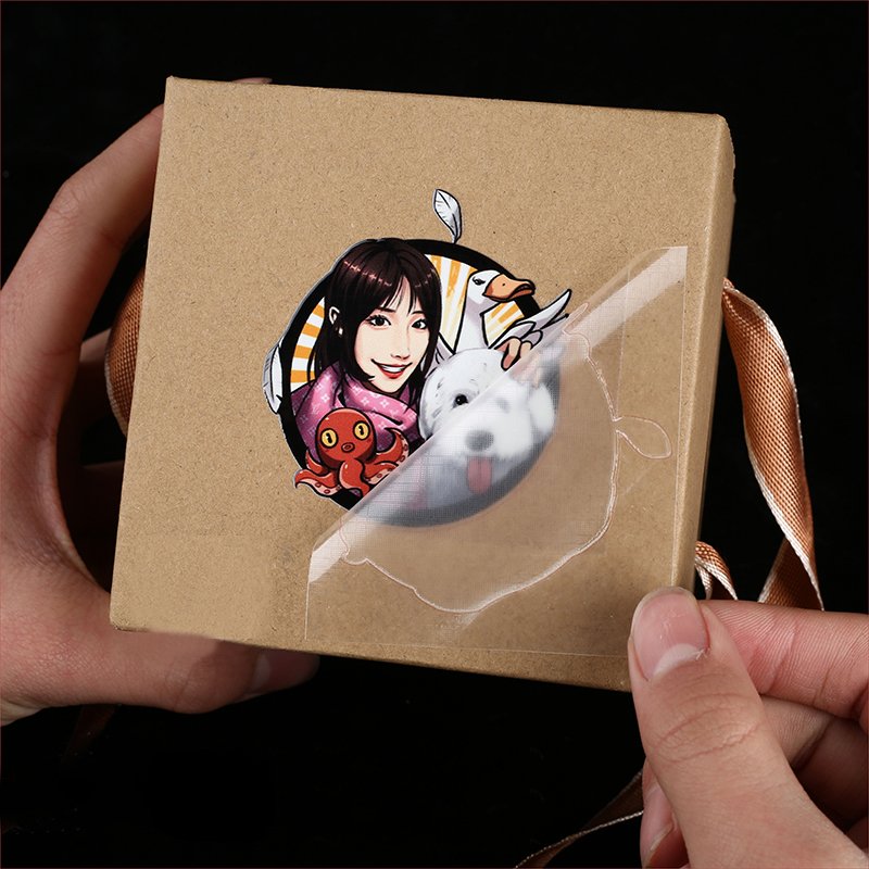 Customized Separation Label Logo Trademark Culture Sticker Sense Pressure Label Uv Crystal Transfer Sticker Color Printing