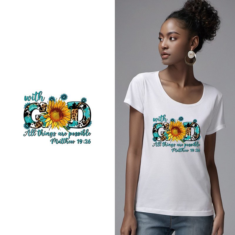 Good Quality Stickers Customized Brand Logo T-Shirt Printing Plastic Sol Heat Transfer Printing DTF Thermal Transfer Sticker