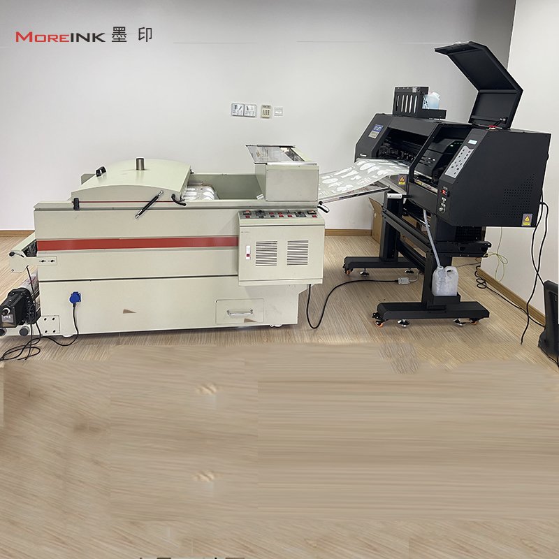 ENJET XLF 4 heads 600 dtf A1 pet film printer dtf pet roll heat transfer powder shaker t-shirt t shirt printing machine dtf pri