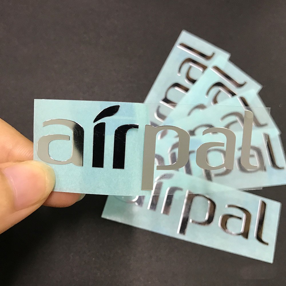 Customized Self-adhesive UV Transfer Printing Stickers Waterproof Metal Tags Bag Copper, Nickel CN;GUA
