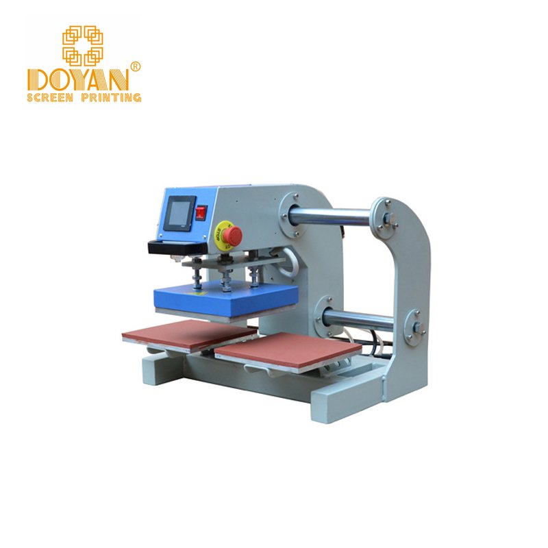 Doyan logo printing pneumatic double station logo printing heat press machine
