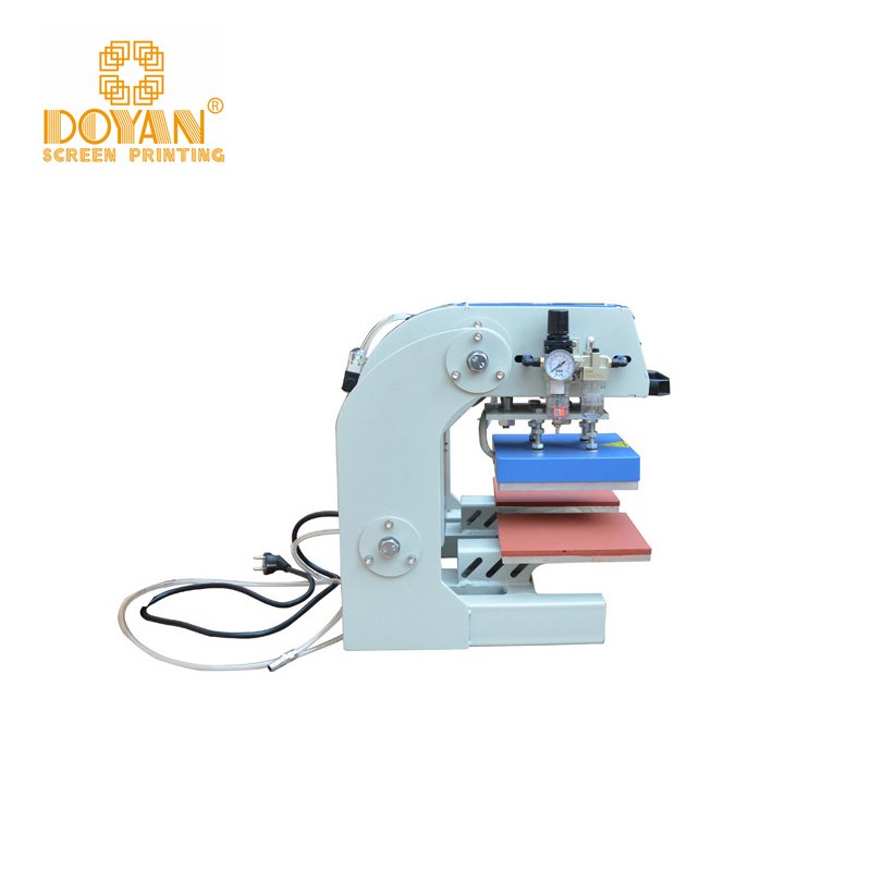 Doyan logo printing pneumatic double station logo printing heat press machine