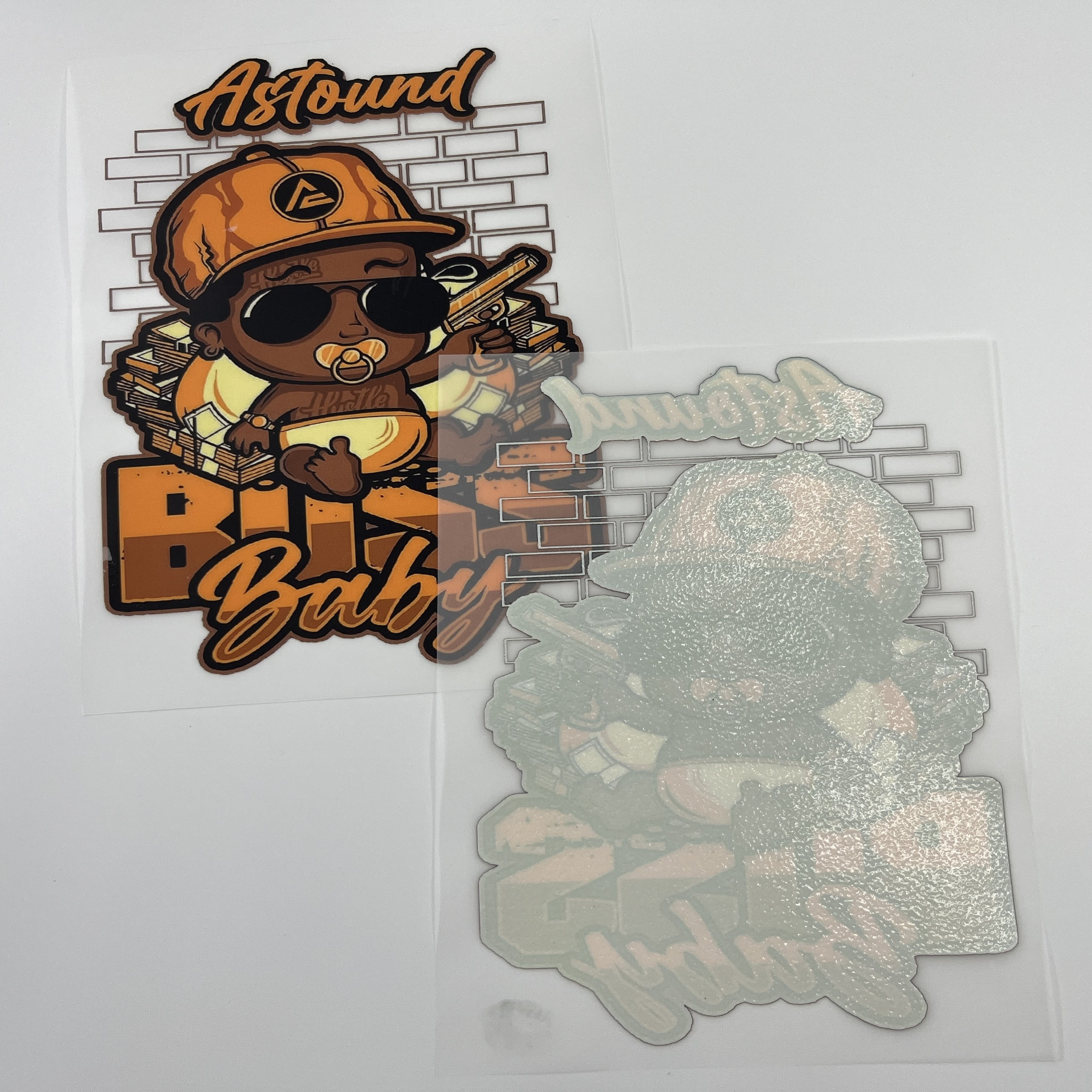 Factory wholesale custom dtf heat transfers cartoon stickers fashion designs iron on sticker heat transfer prints on garments