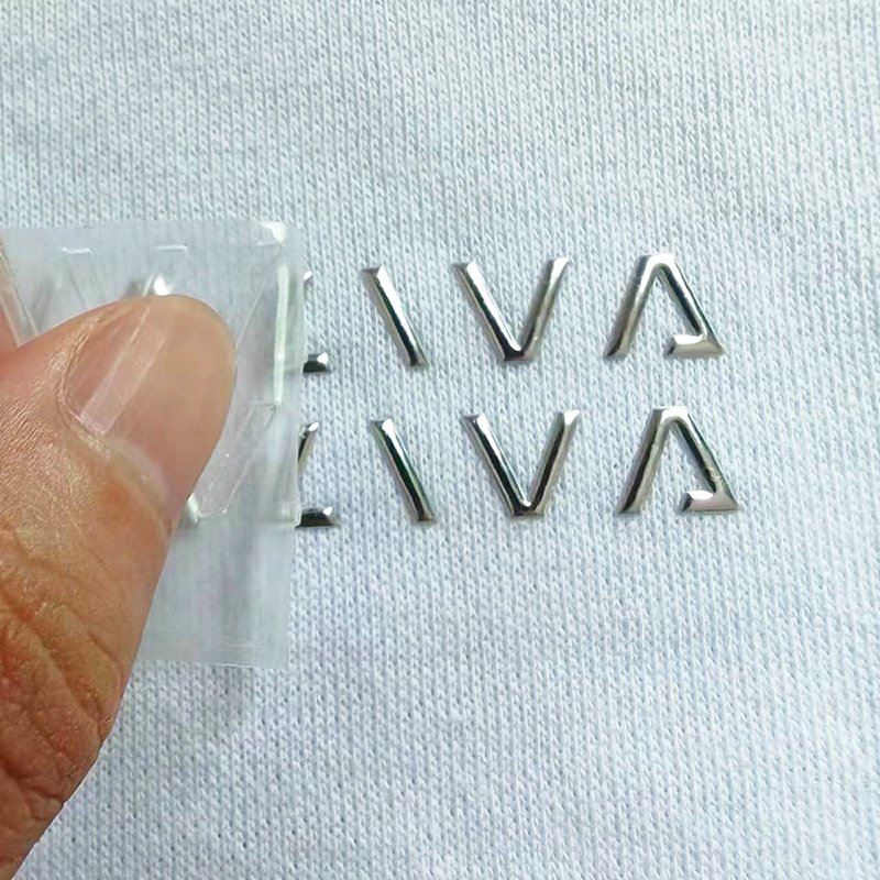 Heat Transfer Sticker Golden Bear PVC Embossed Leather 3M adhesive backing for Clothing Customize Your Pattern Brand 3D Washable