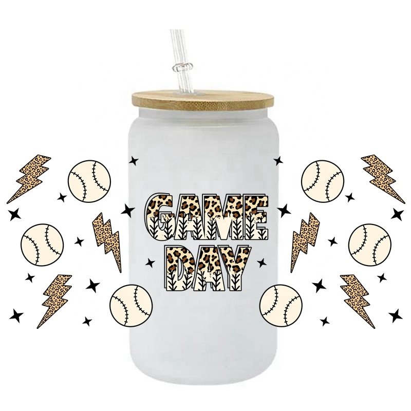 9000+ New 3D Baseball UV DTF Cup Wrap Transfers Label Waterproof uv dtf MLB Cup Wrap Stickers Wholesale for 16OZ Cup