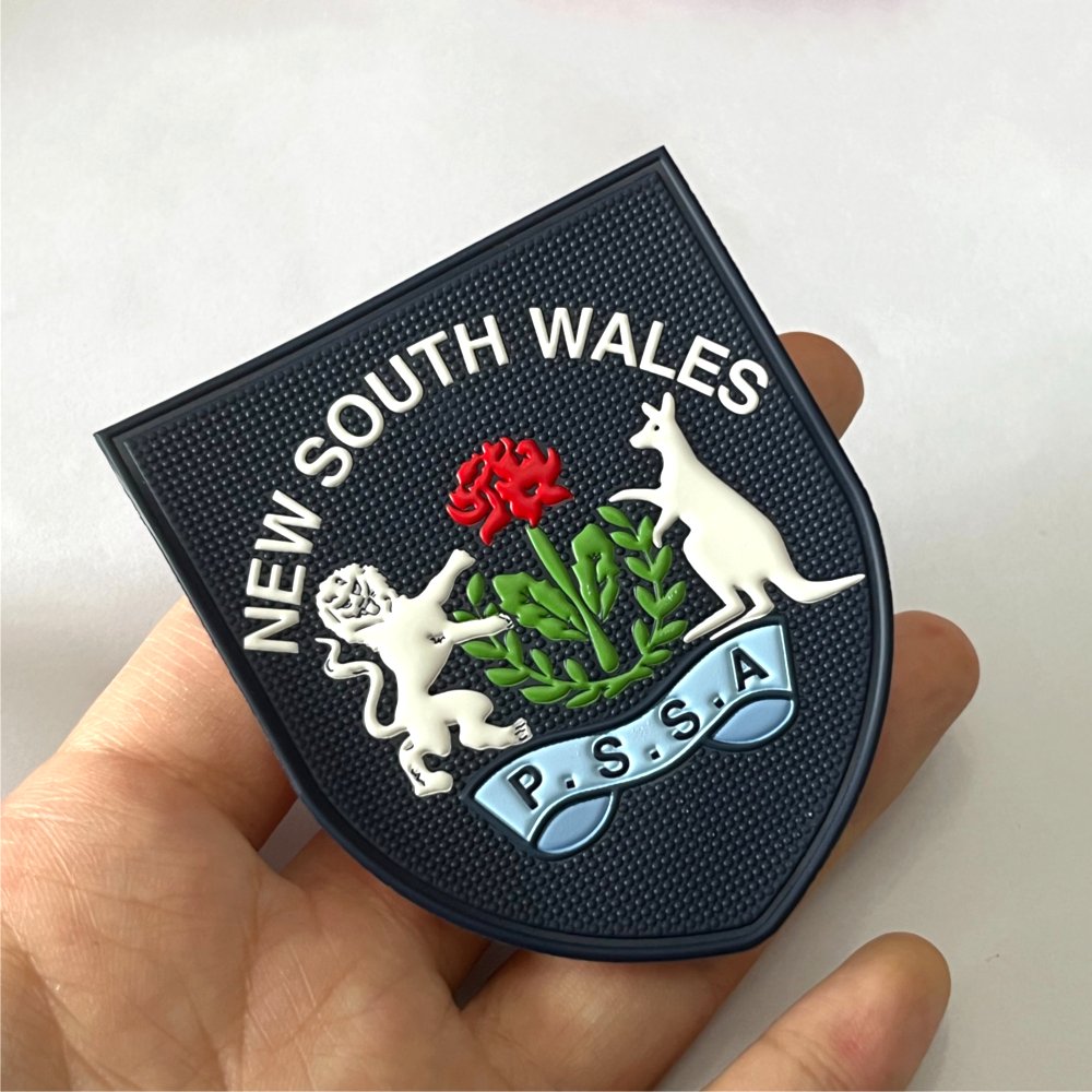 Custom Iron On Heat Press Logo Label Printing 3d Rubber Pvc Silicone Thermal Heat Transfer Patch For T Shirt