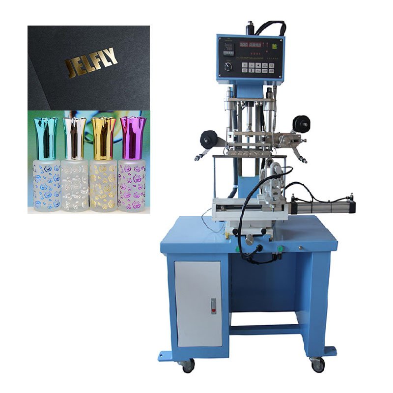plane and cylinder hot stamping machine semi automatic cylinder hot stamping machine for cosmetic jar leather gilding press
