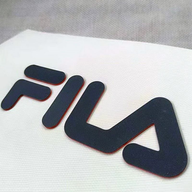 Custom popular Raised LOGO Heat Transfer Patches Soft Rubber Badge cloth Accessories 3d silicone heat transfer printing