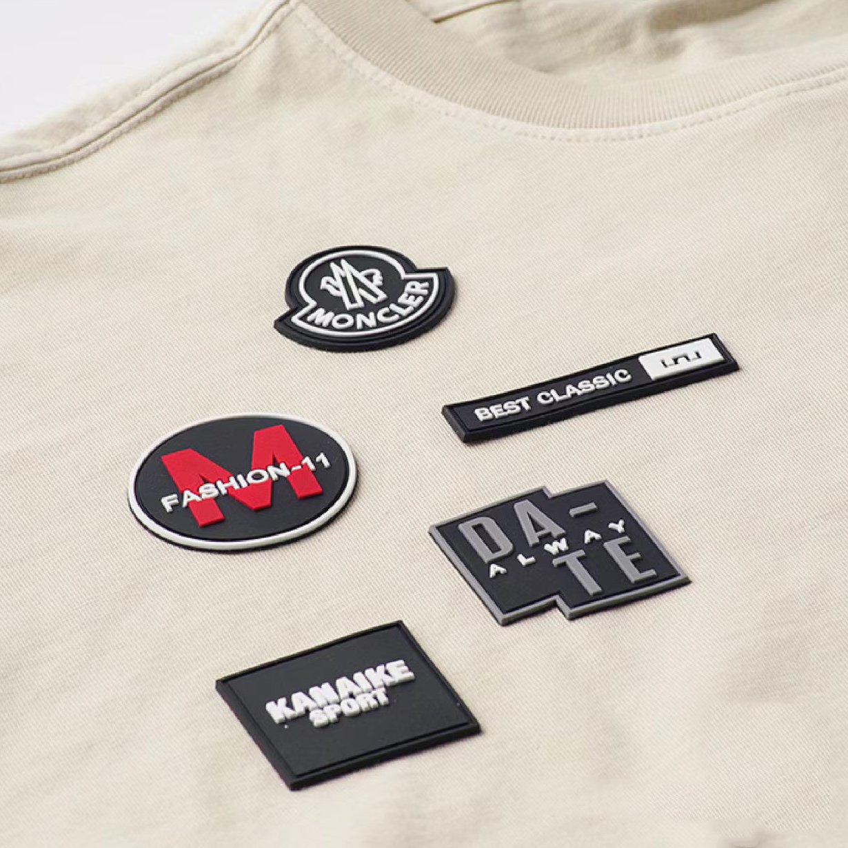 Custom Silicone Rubber Tagless Labels Heat Transfer With 3d Letters And Numbers Name Patch Logo Transfer Printing