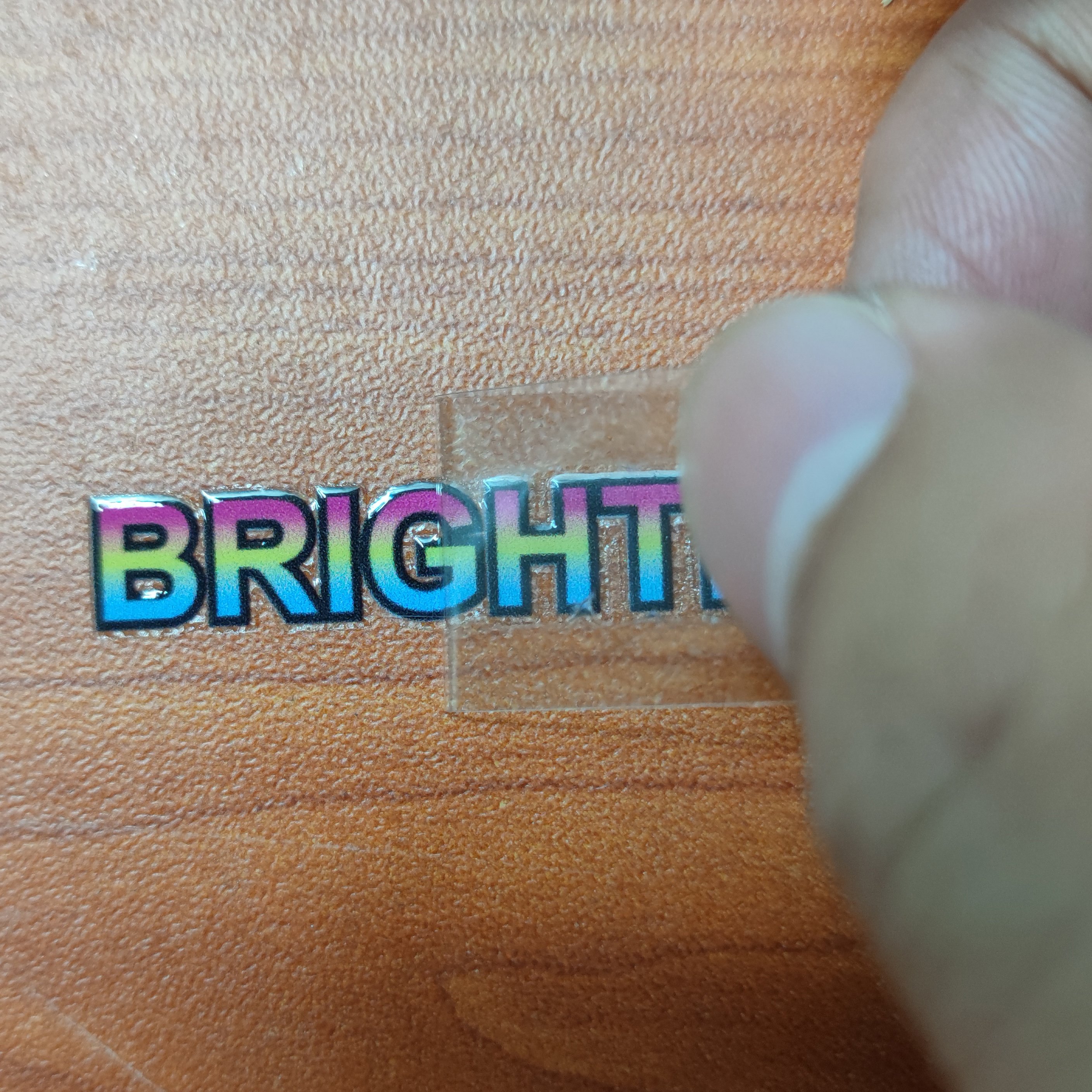 Customized printing vinyl waterproof crystal UV die cut 3D logo transfer stickers