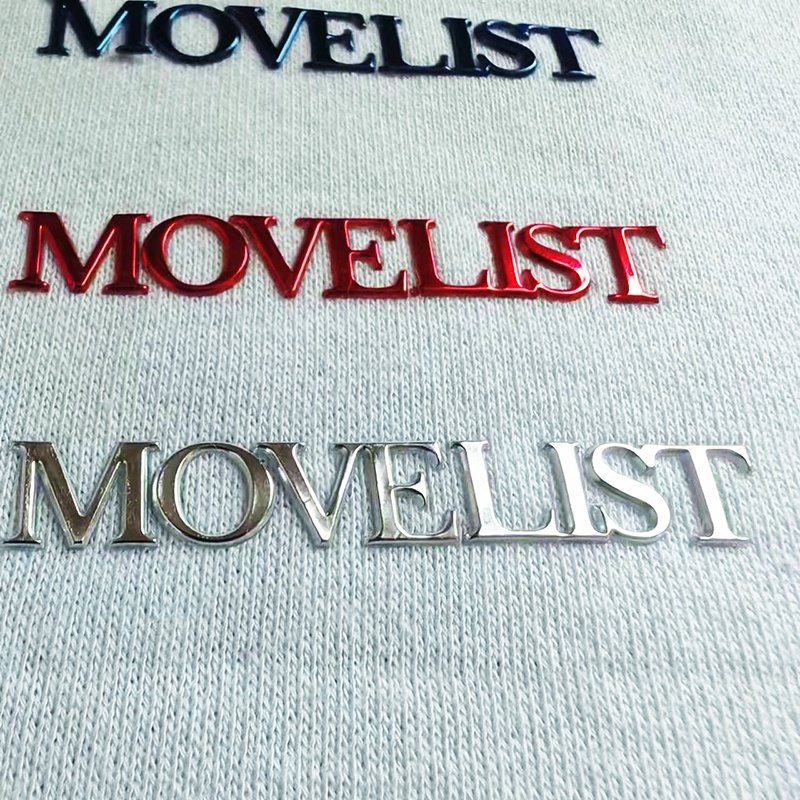 Heat Transfer Printing Sticker for Clothing Embossed TPU High-frequency Bright Words 3D Factory Price Sustainable PVC Tpu Logo