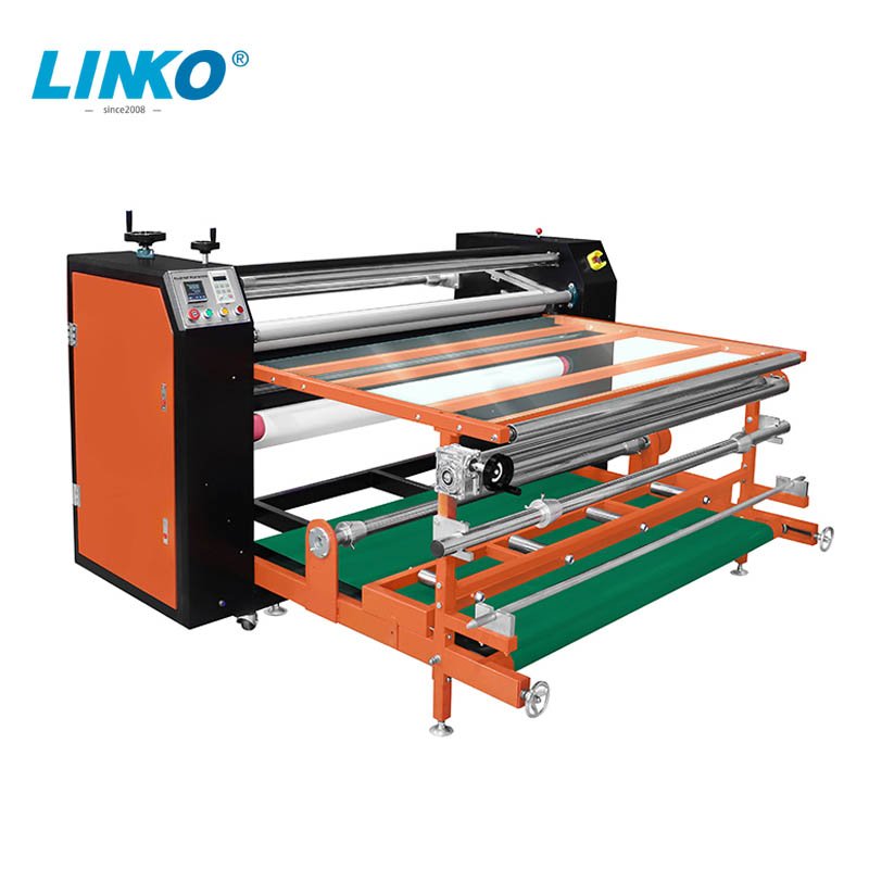 Lamborink Big discount 1.7*210 polyester rolls sublimation oil rotary heat transfer rolling machine
