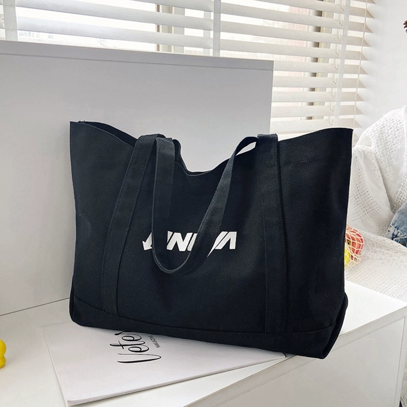 Wholesale cotton shopping canvas tote bag style size customized foldable canvas reusable shopping bag with custom printed logo