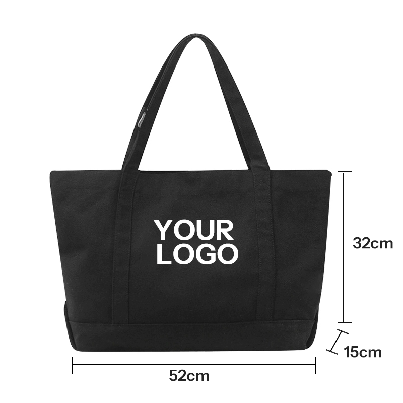 Wholesale cotton shopping canvas tote bag style size customized foldable canvas reusable shopping bag with custom printed logo