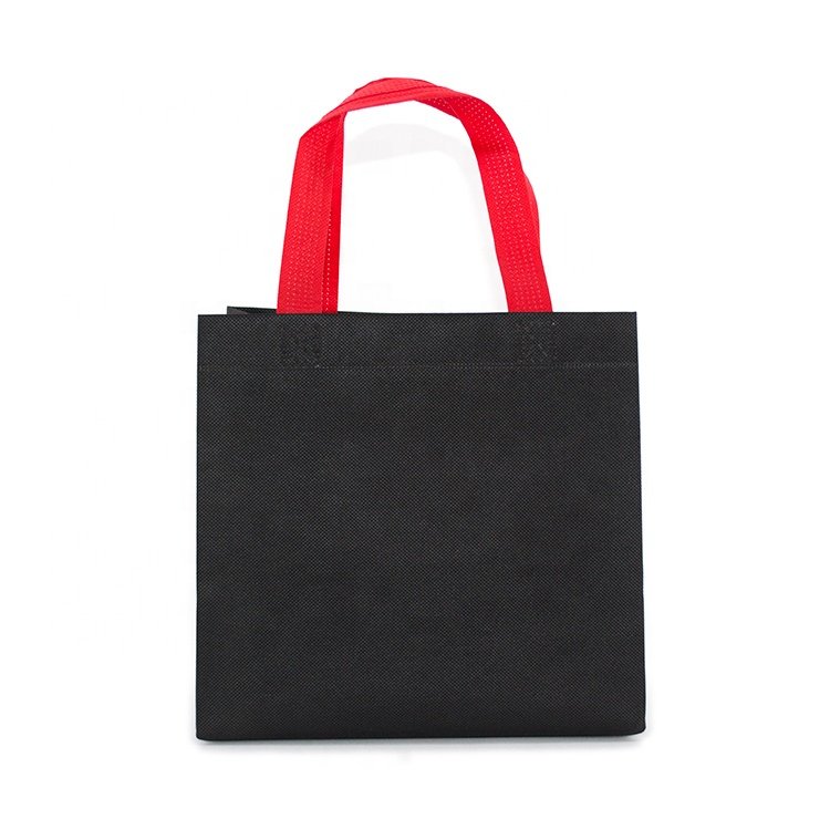 Cheap blank tote bags custom printed recyclable fabric non woven shopping bags with logo