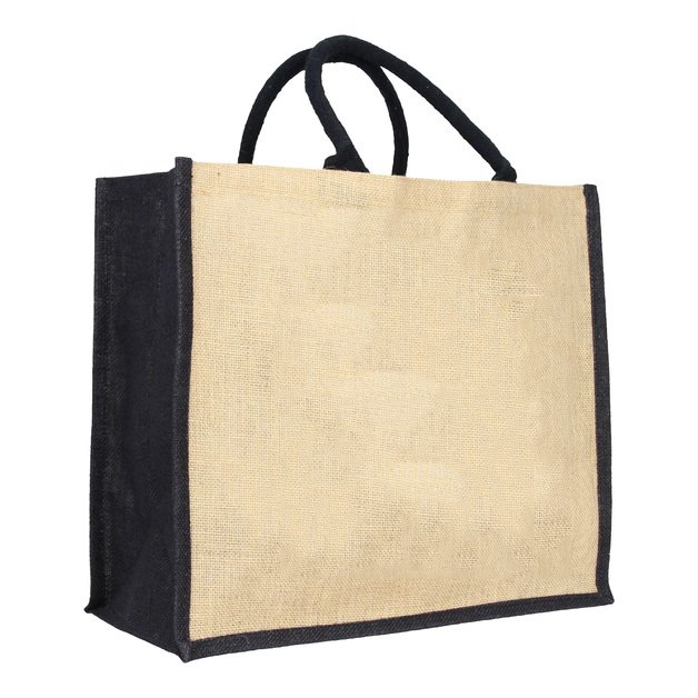 New Eco Friendly Jute Burlap Reusable Linen Beach Bag Sublimation Blank Jute Bag With Custom Logo