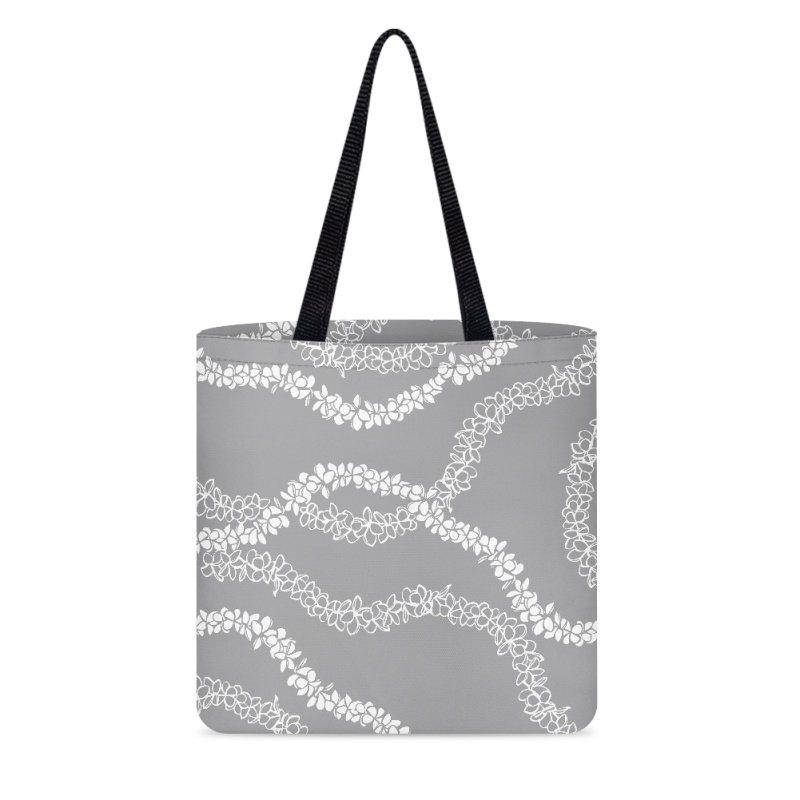 Drop Ship POD Double-sided Printing Lady Handbag Hawaiian Puakenikeni Women Shoulder Bag Practical Girl Shopping Bag for Gift
