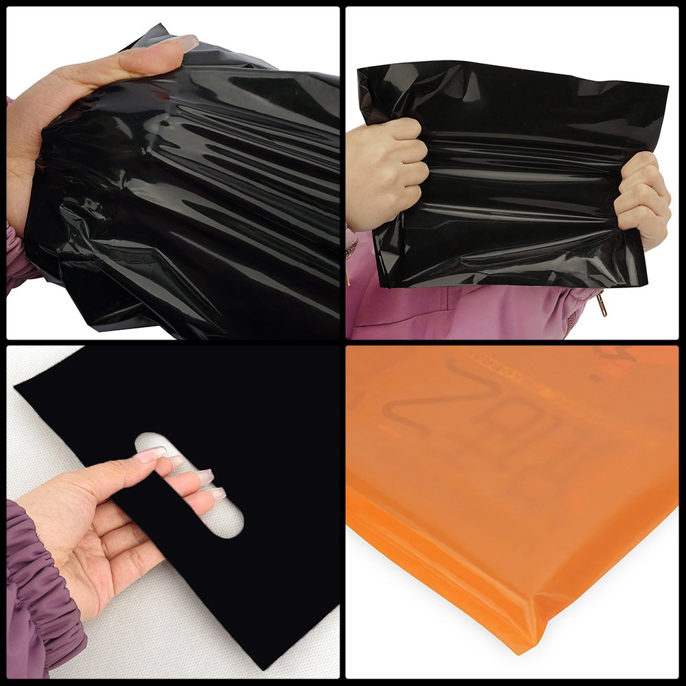 Custom High Quality Packing Colorful Polythene Plastic Foldable Reusable Shopping Bags With Logos For Small Business