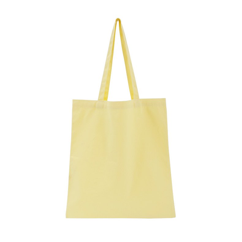 Free hang tags 380X420MM high quality cotton 8oz custom screen printing fashion shopping bag custom canvas shoulder bags